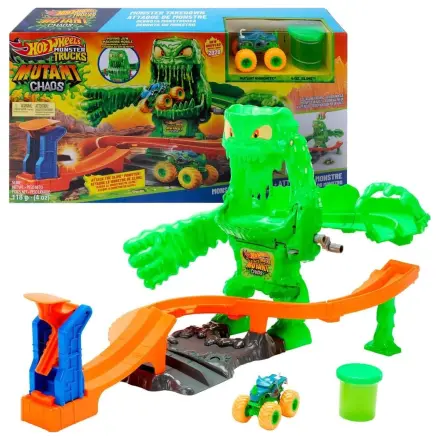 Hot Wheels Monster Trucks Mutant Chaos Monster Takedown játékkészlet termékfotó