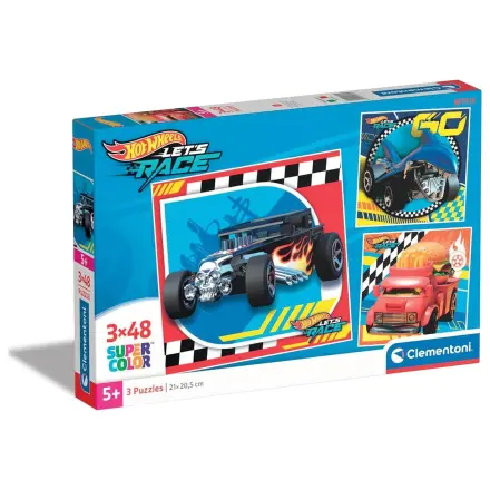 Hot Wheels puzzle 3x48db-os termékfotó