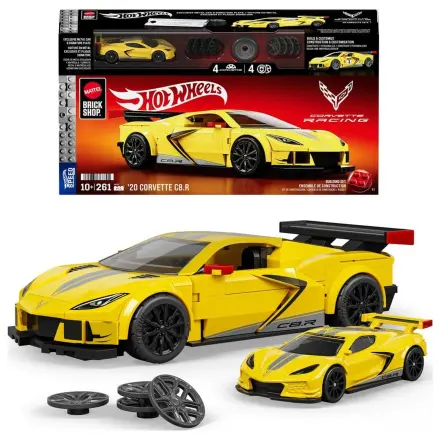 Hot Wheels Speed Mattel Brick Shop 1/32 '20 Corvette C8.R építőkészlet  termékfotó