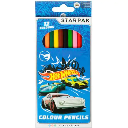 Hot Wheels Színes ceruza 12 db-os termékfotó