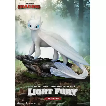 How To Train Your Dragon 3 Master Craft Light Fury szobor figura 29 cm termékfotója