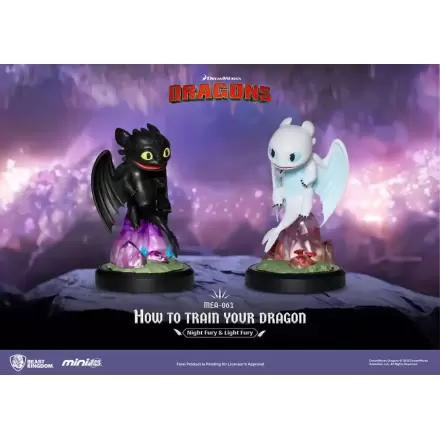 How To Train Your Dragon Egg Attack 2 db-os Mini figura csomag Night Fury & Light Fury 10 cm termékfotó