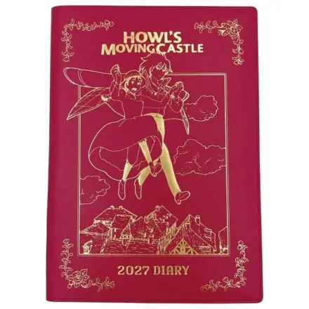 Howl's Moving Castle Hauru & Sophie red gold foil keményfedeles füzet termékfotó
