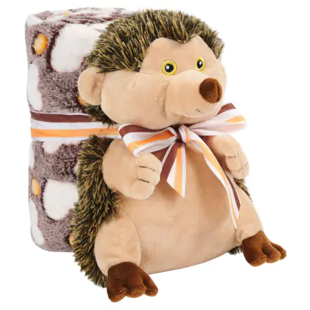 Hugo Hedgehog puha pléd takaró és plüss 22cm termékfotója