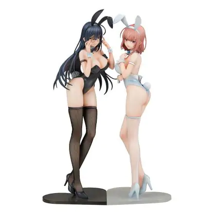 Ikomochi Original Character Statues 1/6 Black Bunny Aoi & White Bunny Natsume 30 - 31 cm termékfotója