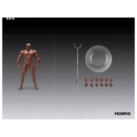 Inart 1/12 Blank Male Body Black akciófigura 17 cm   termékfotó