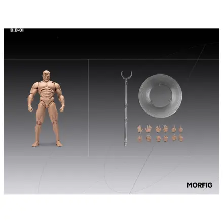 Inart 1/12 Blank Male Body White akciófigura 17 cm termékfotó