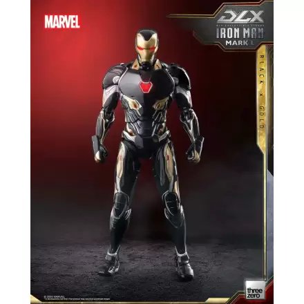 Infinity Saga DLX 1/12 Iron Man Mark 50 (Black X Gold) akciófigura 17 cm termékfotója