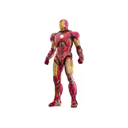Iron Man Movie Masterpiece Diecast 1/6 Iron Man Mark VI (Fractal Armor) Hot Toys Exkluzív akciófigura 33 cm termékfotó