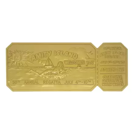 Jaws Replica 1/1 50th Anniversary Regatta Ticket 24k aranyozott termékfotó