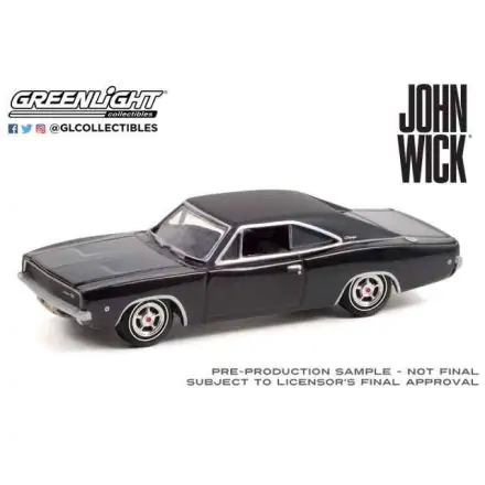 John Wick Diecast Model 1/64 1968 Dodge Charger R/T termékfotó