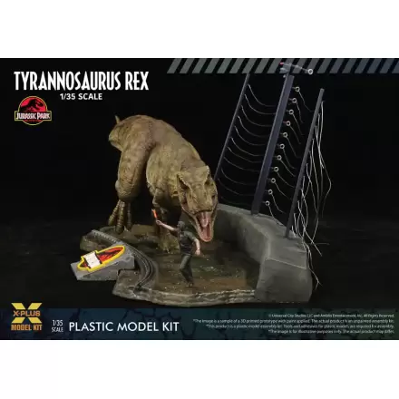 Jurassic Park 1/35 Tyrannosaurus Rex Műanyag modell készlet 42 cm termékfotó