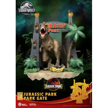 Jurassic Park D-Stage Park Gate PVC Diorama szobor 15 cm termékfotója