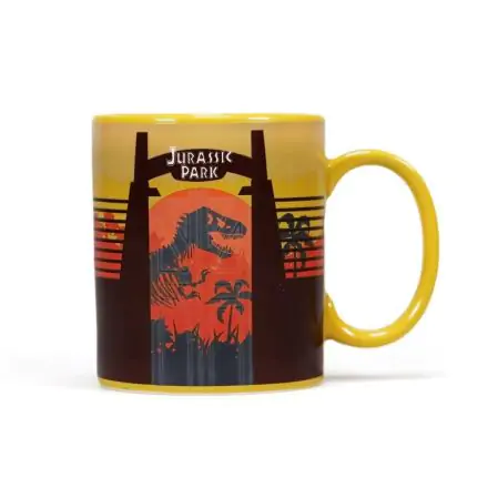 Jurassic Park Gates hőre változó bögre termékfotó