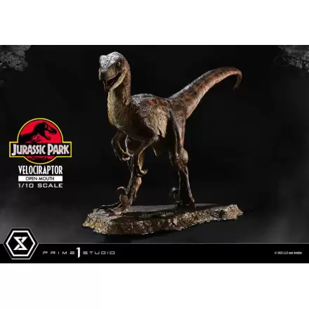 Jurassic Park Prime Collectibles 1/10 Velociraptor Open Mouth szobor figura 19 cm termékfotója