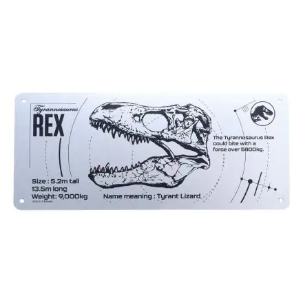 Jurassic Park T-Rex Schematic fémtábla termékfotó