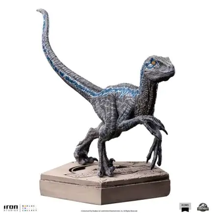 Jurassic World Icons Velociraptor Blue szobor figura 9 cm termékfotó