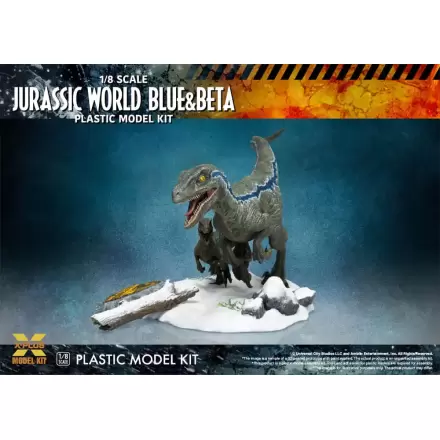 Jurassic World Műanyag modell készlet 1/8 Dominion Velociraptor Blue & Beta 40 cm termékfotó