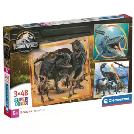 Jurassic World puzzle 3x48db-os termékfotója