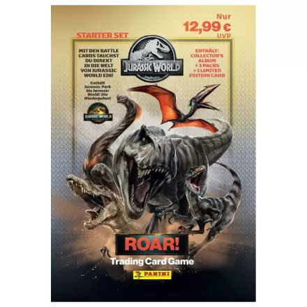Jurassic World Roar Trading Cards Starter Pack német nyelvűkártyacsomag  termékfotó