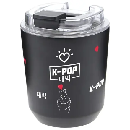 K-Pop Black Hőtartó pohár 280ml termékfotó