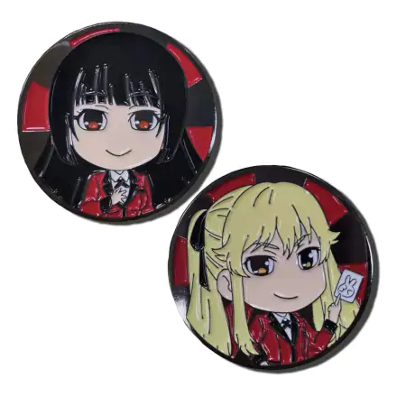 Kakegurui Yumeko & Mary fém kitűző termékfotó