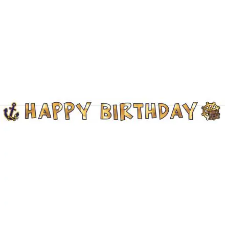 Kalóz Happy Birthday felirat 180 cm termékfotó