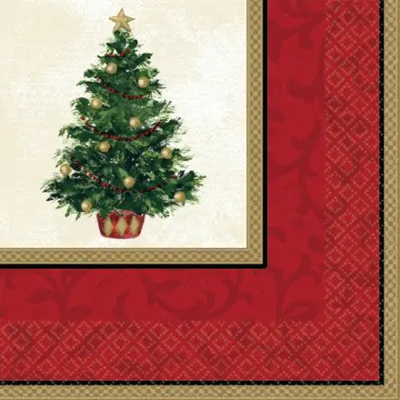 Karácsonyfa szalvéta 16 db-os 33*33 cm termékfotó