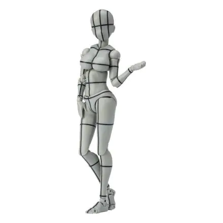 Kentaro Yabuki Deluxe Mujer Wireframe Grey Body Chan SH Figuarts figura 13cm termékfotó