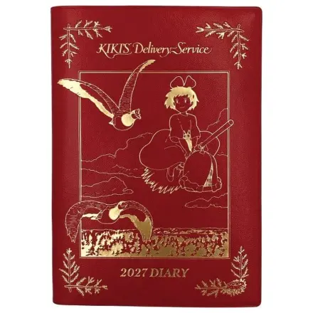 Kiki's Delivery Service Kiki on her broom red gold foil keményfedeles füzet termékfotó