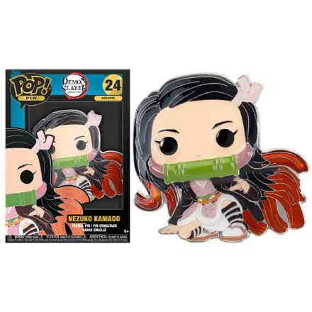 Demon Slayer Kimetsu No Yaiba Nezuko Kamado Big Enamel POP Pin 10cm termékfotó