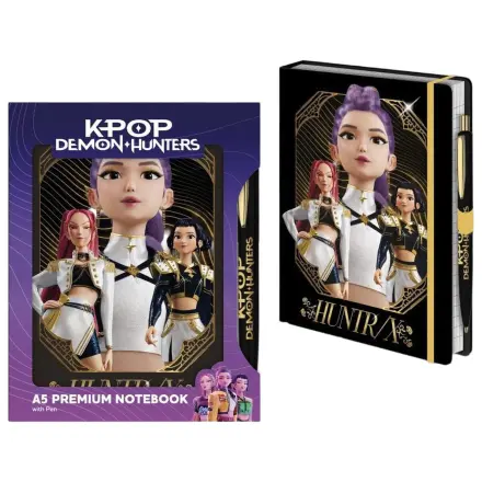 KPop Demon Hunters A5 jegyzetfüzet és toll Golden termékfotó