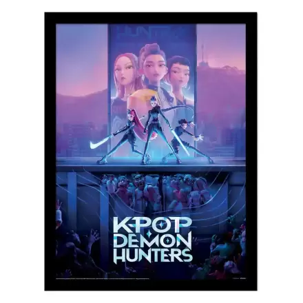 KPop Demon Hunters Collector Print Movie Key Art keretezett poszter termékfotó
