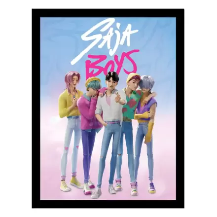 KPop Demon Hunters Collector Print Saja Boys keretezett poszter termékfotó
