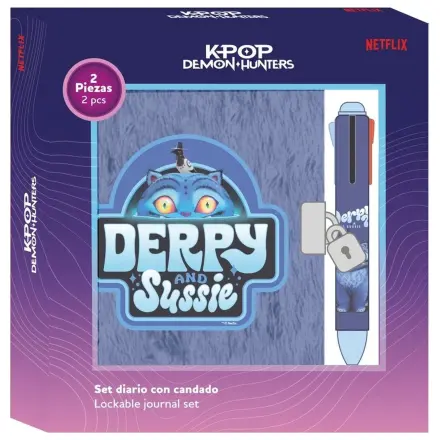 Kpop Demon Hunters Derpy keményfedeles füzet és 4 színű csomag  termékfotó