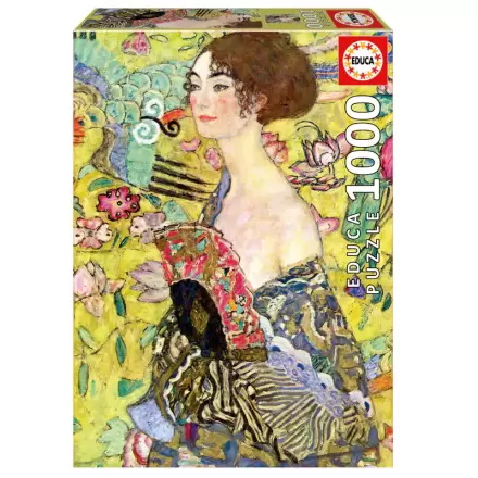 Lady with a Fan, Gustav Klimt puzzle 1000db-os termékfotó