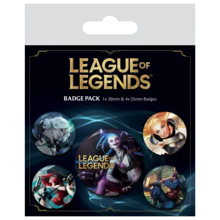 League of Legends 5db-os kitűző csomag termékfotó