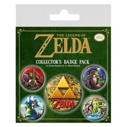 Legend of Zelda Classics kitűző csomag (5 darab) termékfotója