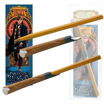 Legendás állatok és megfigyelésük Newt Scamander pálca toll és könyvjelző termékfotó