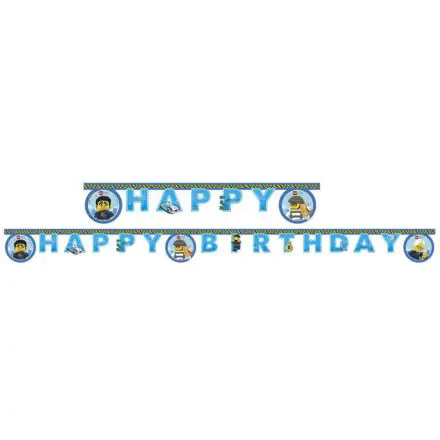 Lego City Happy Birthday felirat 2 m termékfotó