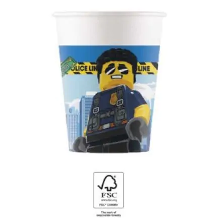 Lego City papír pohár 8 db-os 200 ml FSC termékfotó