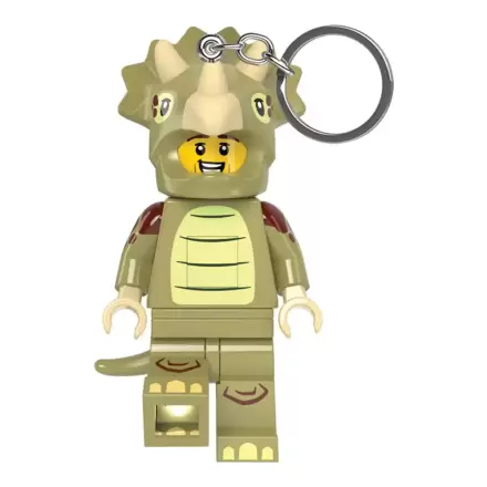 LEGO Minifigures Triceratops Costume világító kulcstartó 8 cm termékfotó