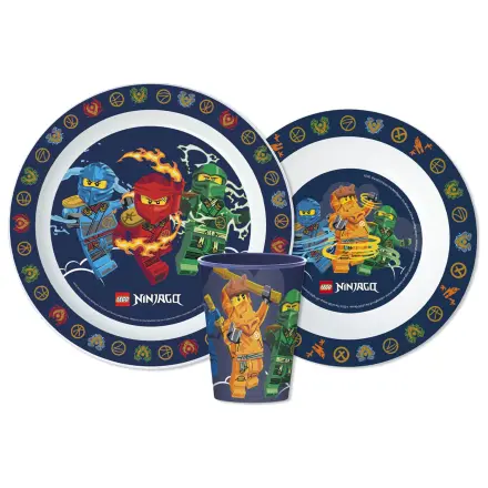 Lego Ninjago Elemental étkészlet, micro műanyag szett, pohárral 260 ml termékfotó