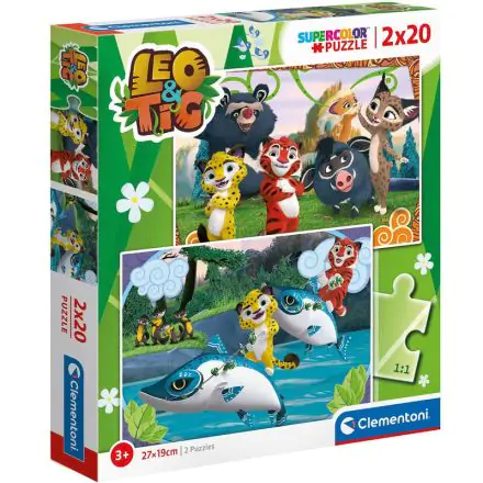 Leo and Tig puzzle 2x20db-os termékfotó