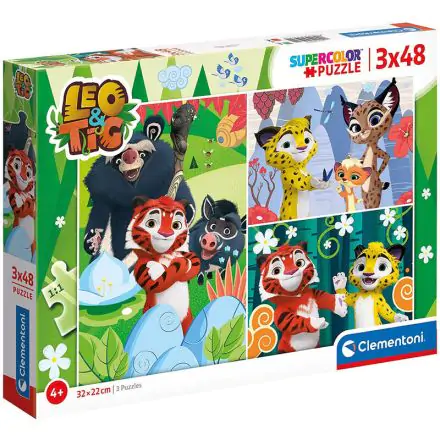 Leo and Tig puzzle 2x48db-os termékfotó