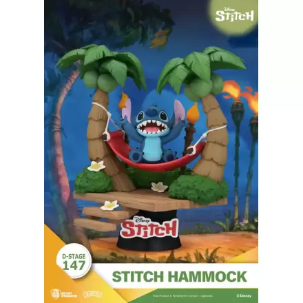 Lilo & Stitch D-Stage Stitch Hammock PVC Diorama szobor figura 13 cm termékfotó