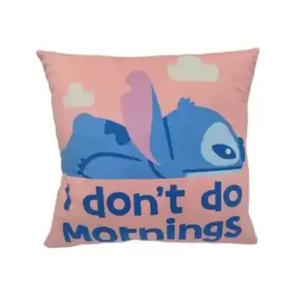 Lilo & Stitch Stitch I don't do mornings párna 40 cm termékfotója