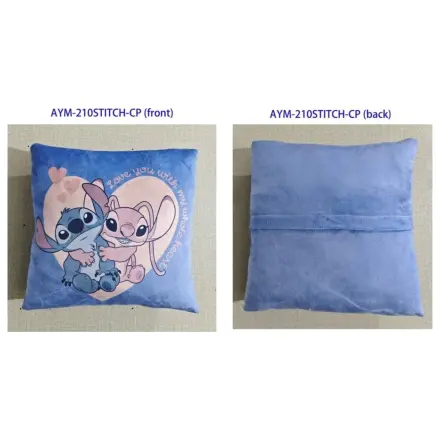 Lilo & Stitch Love you with my whole heart párna 35x35cm termékfotó