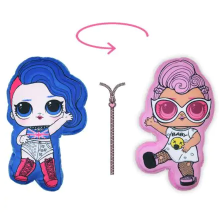 LOL Surprise 2 az 1-ben kifordítható párna, díszpárna 17*30 cm termékfotó
