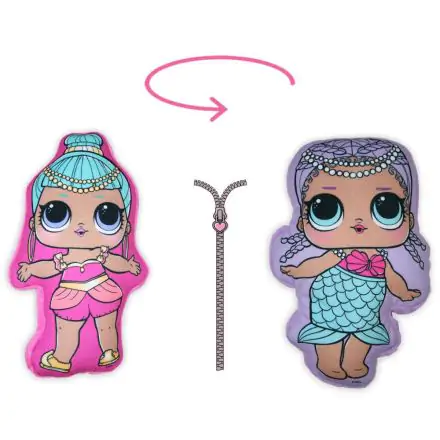 LOL Surprise 2 az 1-ben kifordítható párna, díszpárna 20*29 cm termékfotó